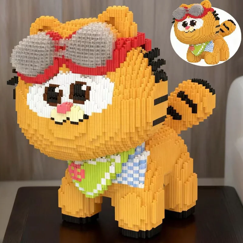 Huge Garfield Building Blocks Adult Stress Relief DIY Puzzle Toy Gift for Boys Girls Home Decor view 5