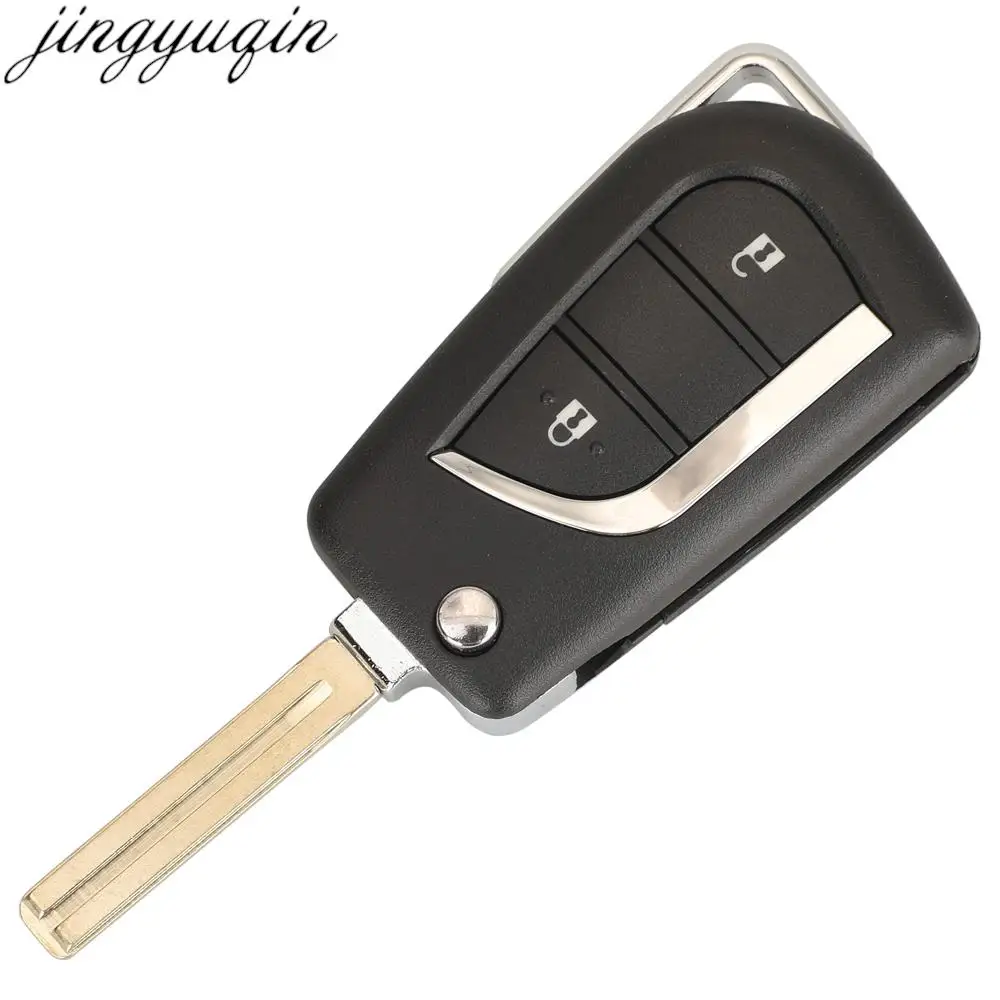 Jingyuqin 2BTNS Remote Car Key Alarm 433MHZ 8A Chip For Toyota Hilux 2015 2016 2017 2018 2019 2020 Yaris 2018-2022 YARis Cross