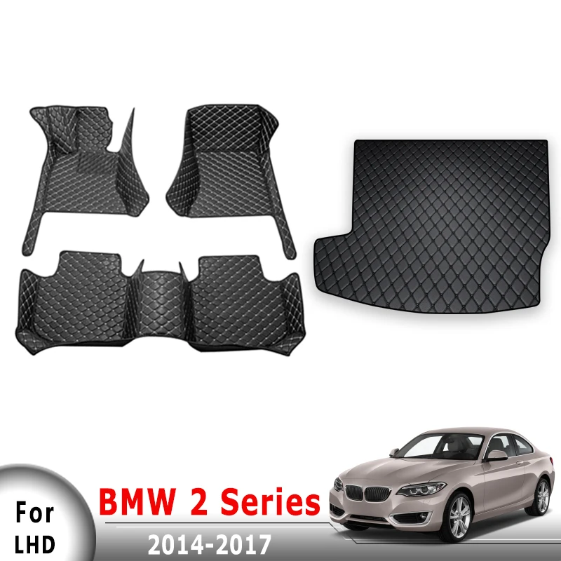 

Автомобильные коврики, ковры в багажник для BMW 2 серии 2014, 2015, 2016, 2017, автоаксессуары, водонепроницаемые чехлы, водонепроницаемые коврики