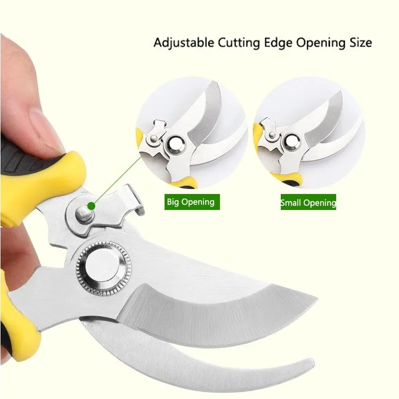 1Pcs Garden Scissors Professional Sharp Bypass Tree for Gardening Pruning Bonsai Edging Secateurs Agriculture Trimmer Hand Tools