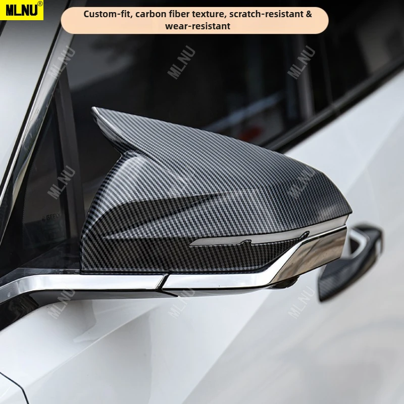 مرآة الرؤية الخلفية بوق الثور لملحقات Geely Starray/Atlas Pro/Proton X70 2024-2025 - مادة ABS، مقاومة للماء