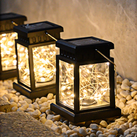 Outdoor Solar Lantern Lamp Hanging LED Light Waterproof Garden Yard Festival Home Decor Sunlight Luminous Balcony Solar Lamp LED