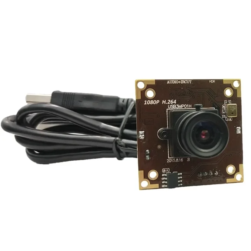 3 million 1080P high definition wide dynamic USB camera module, with microphone UVC free drive H264 coding