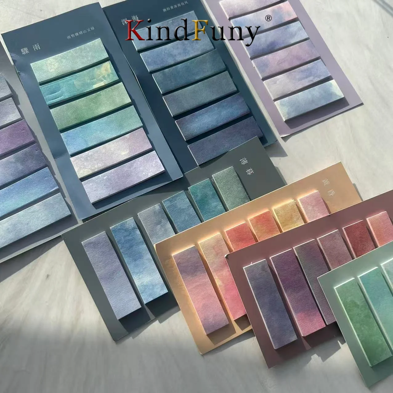 120 Sheets Self-Adhesive Sticky Notes Cute Index Memo Pad Bookmark Annotation Books Page Marker Stationery Supplies