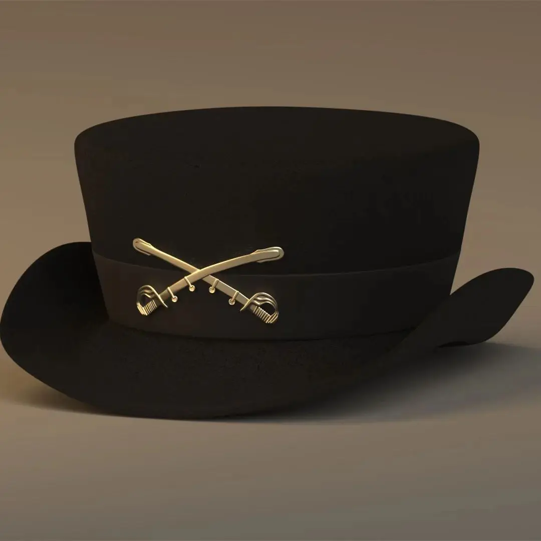 Flanged Wool Felt Hat Solid Color Sheepskin Felt Hat Hardware Decoration Pure Wool Felt Hat