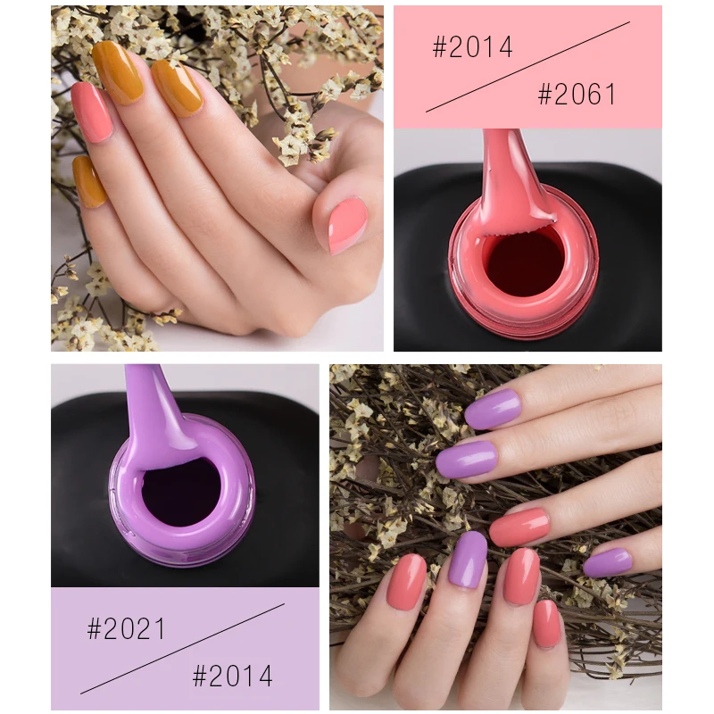 NAILCO 4 Stuks Gel Nagellak Jelly Kleur Losweken UV LED Vernis Semi Permanente Nail Art Hybride Gel lak 15ML Kit Voor Nagels