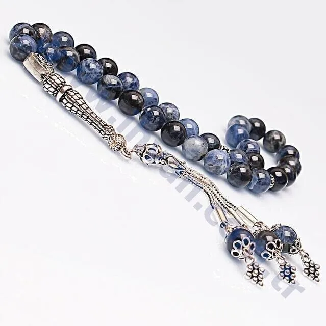 

IQRAH Sodalit Stone Rosary (925 SETTING SILVER)