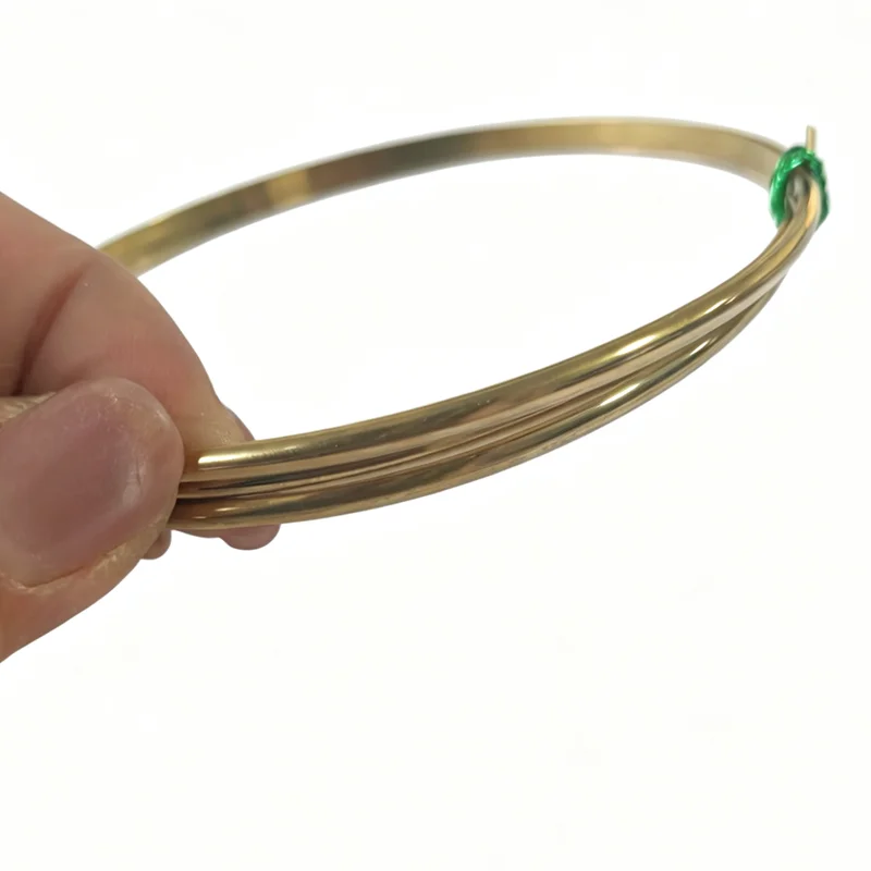 Width 2mm 3mm 4mm 5mm Half Round Brass Wire Brass Copper Wire Jewelry Beading Wire Gold Jewelry Wire for Crafts Making