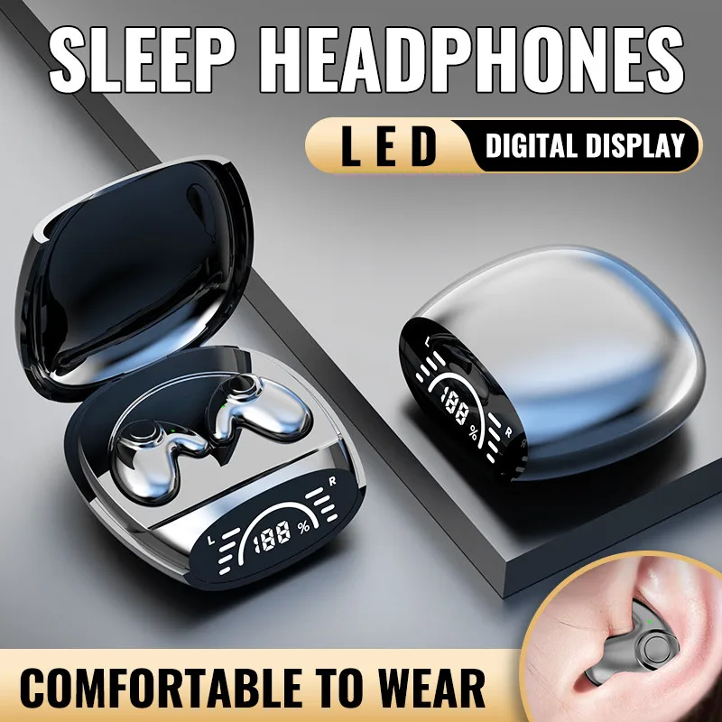 Mini Bluetooth Sleep Earphones Wireless Headset 5.3 With Comfortable Wearing Touch Control Headphone Earbuds for Mobile Phone