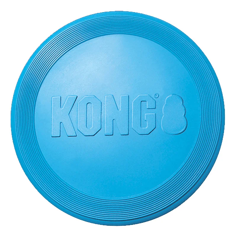 Kong Dog Toys Heavy-Duty Chew Resistant Frisbee for Big Small Dogs  Chew Toy Rubber Treat-Filling Capabilities Fetch Pet Toy