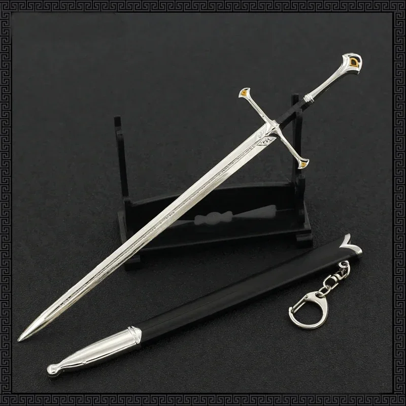 Filme TV-Waffe Elfen Aragorn Narthil mittelalter lichen 22cm Metall material Katana Samurai Schwert Prunkstück Ornament Handwerk Geschenke Spielzeug