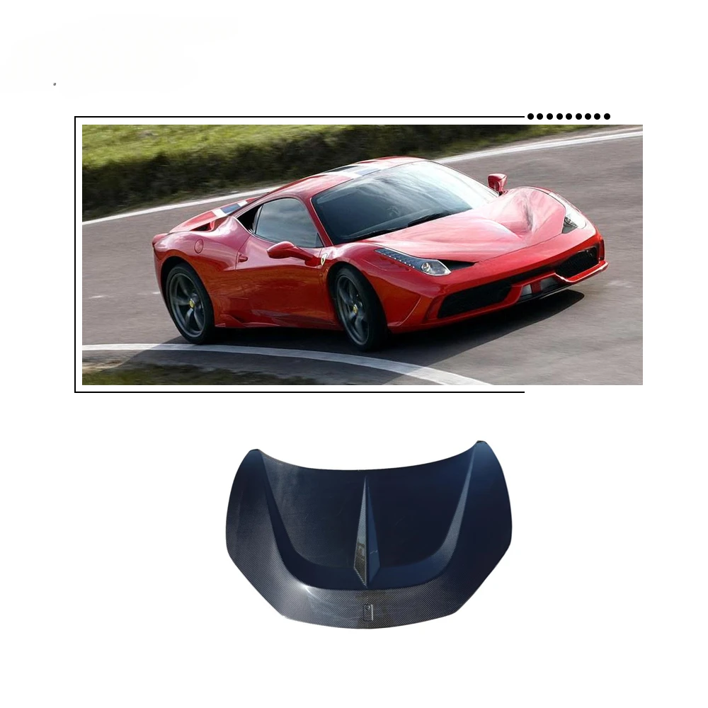 

Carbon Fiber Engine Hood For Ferrari 458 Italia Speciale 2-Door 2014-2015custom