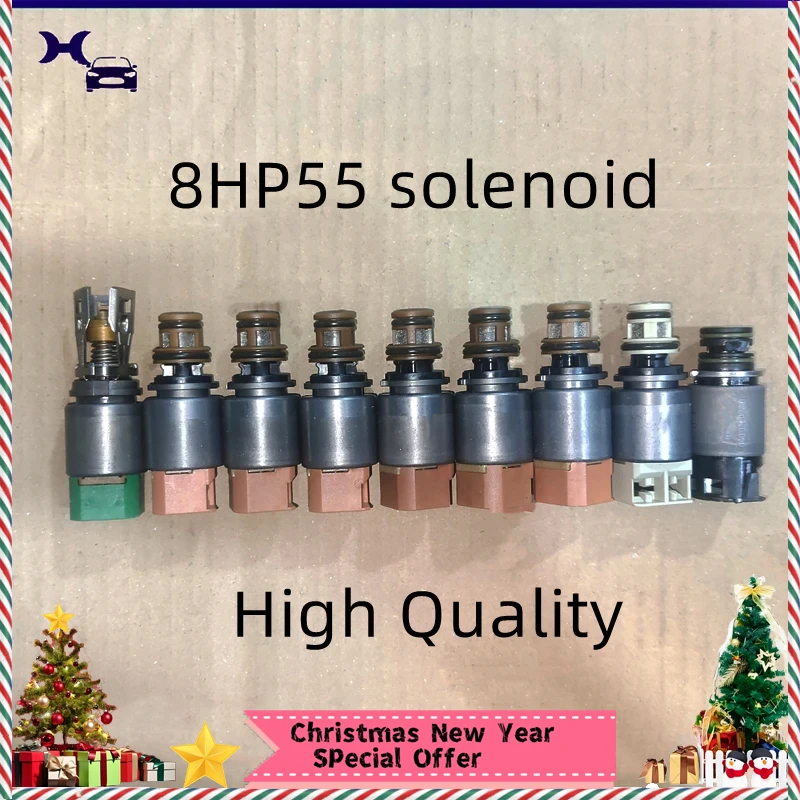 8HP55 ZF8HP55 0BK Original Control Solenoid Set 8HP55A ZF8HP55A for BMW Audi A6 A7 A8 Q5 Transmission High Quality 8HP55