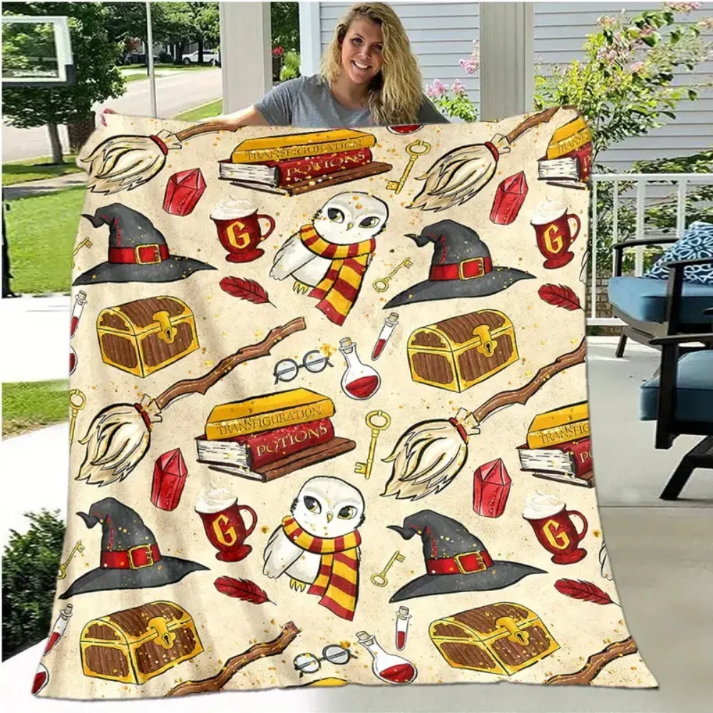 Halloween cartoon ghost digital-printed polyester Bedroom velvet flannel cover blanket Fleece soft sofa cover blankets for beds