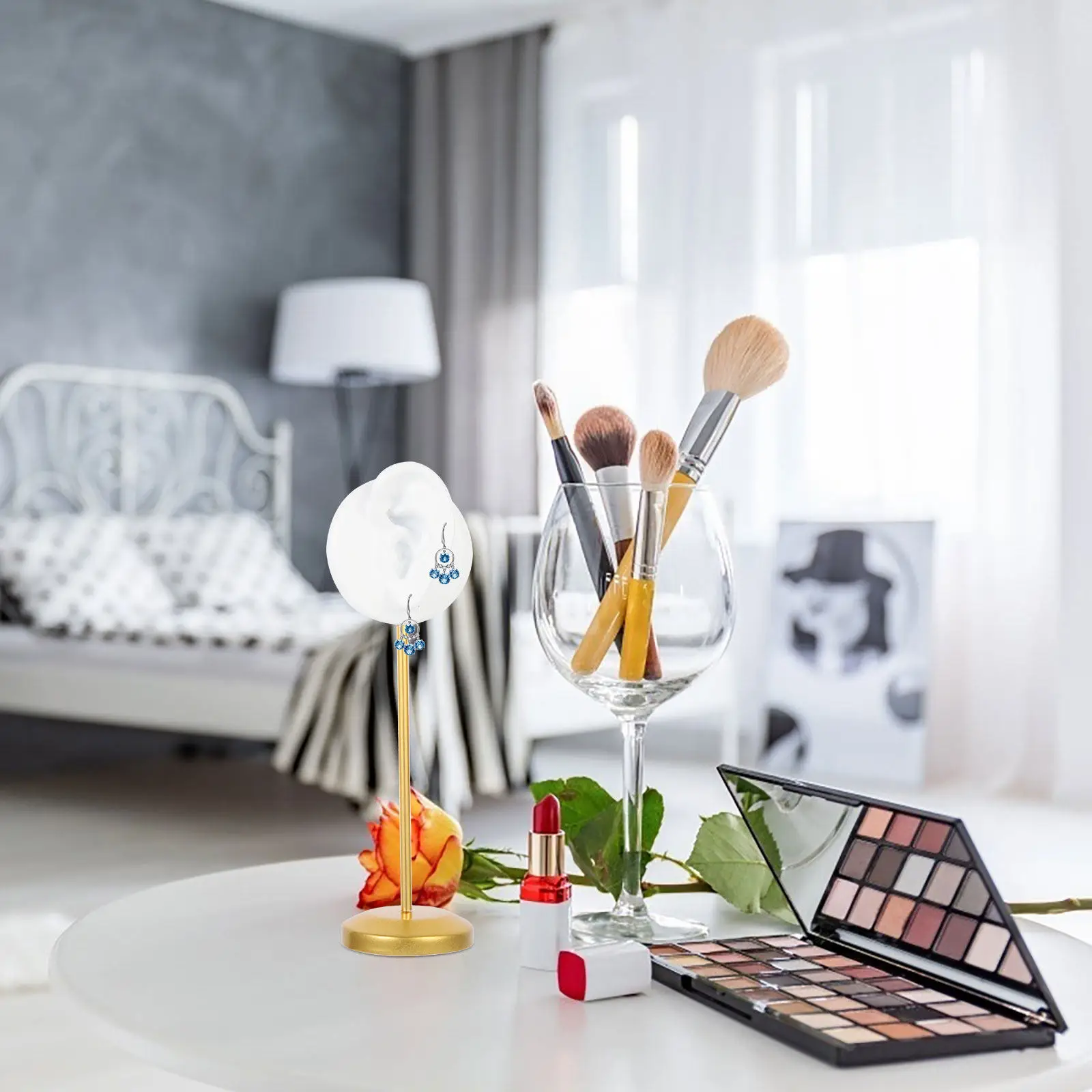 

Подставка для серег (гвоздиков и колец) настольная, элегантный минималистичный органайзер для украшений для дома, магазина, прилавка