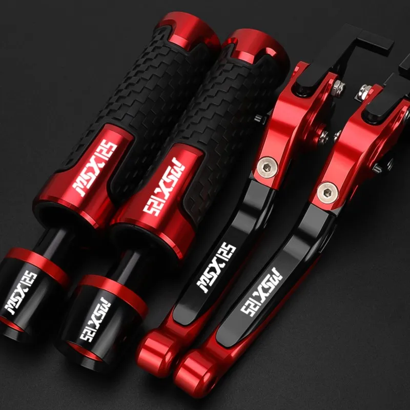 Motorcycle Aluminum Adjustable Brake Clutch Levers Handlebar Hand Gripss FOR HONDA MSX125 MSX 125 max125 2014 2015 2016 2017
