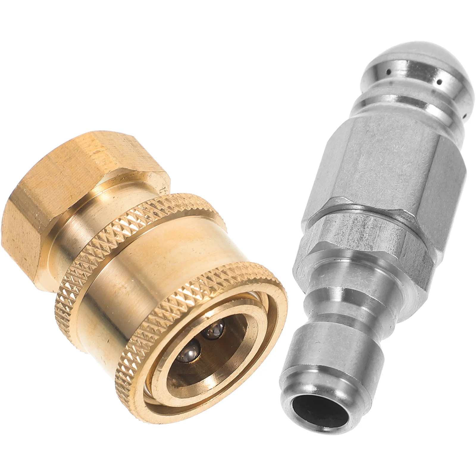 

1Set High Pressure Nozzle Garden Hose Accessory Durable Stainless Steel Adjustable Modes Easy Operation Versatile