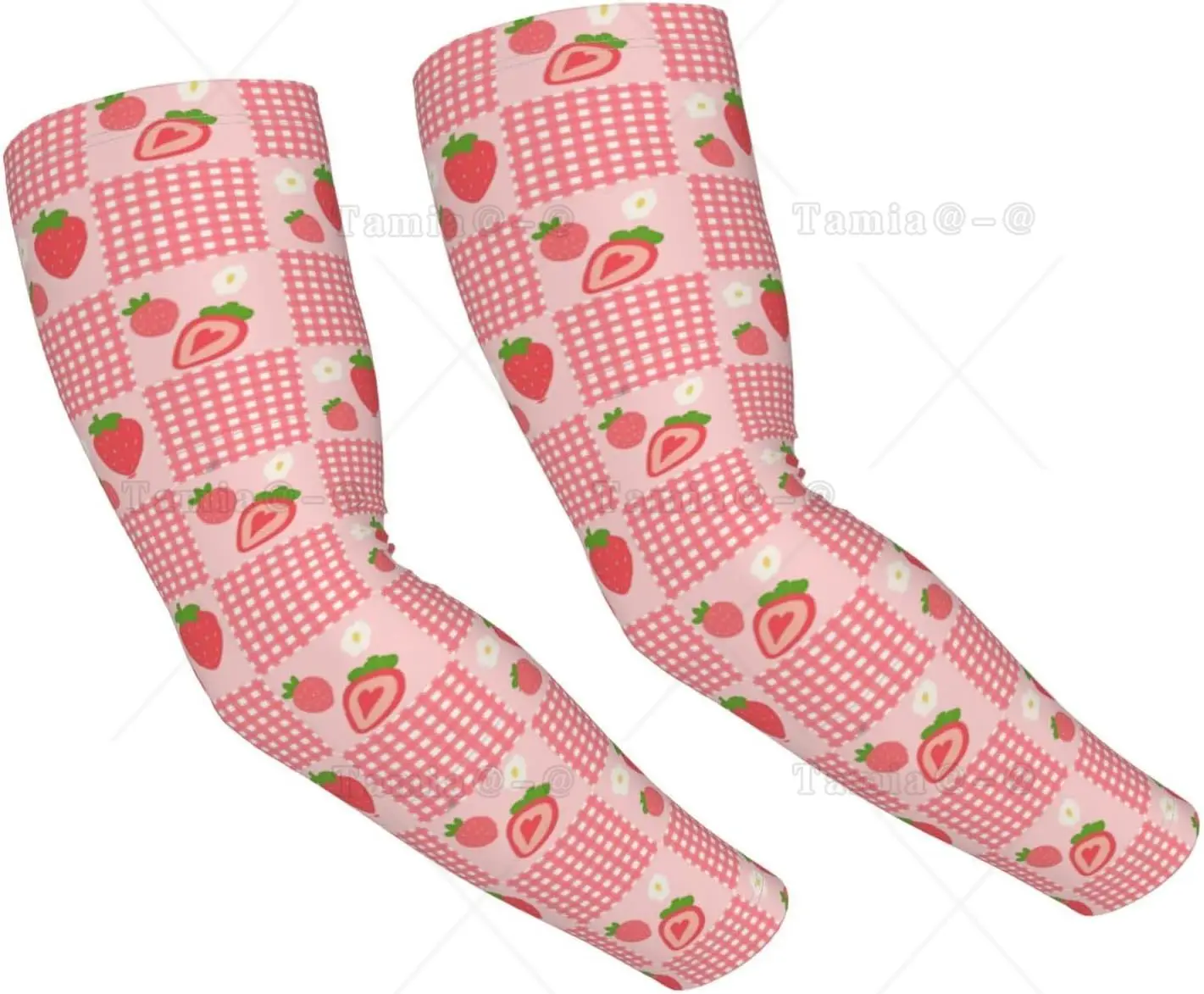 

Cute Strawberry Print Arm Warmer Cooling Arm Sleeve for Men Women Outdoor Cycling Basketball Golfing, Jogging Sleeves