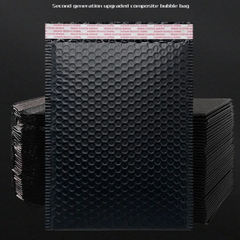 50pcs Black Bubble Envelope Bag Waterproof Foam Express Envelope Bag Self Adhesive Packaging Storage Bag - view 3