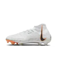 Nike Phantom Luna Anti-slip Wear Comfortable Shock Absorbing Long Nail Rubber Round Head Artificial Turf Football Shoes White