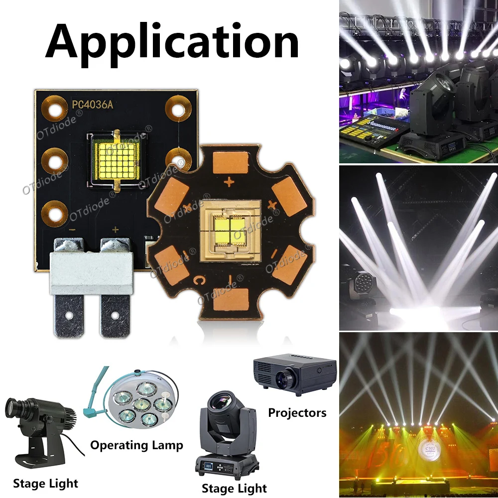 High Power Stage Light LED Module 12V 18V 24V 36V 20W 30W 40W 50W 60W 80W 100W 150W 200W 300W 600W Cold White For Moving Head DJ