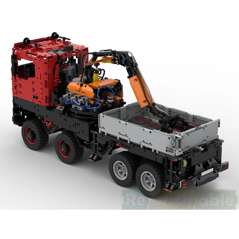 

MOC-257086 New City Heavy Duty Crane Truck Building Block Model 4215 Parts Boys Children's Birthday Christmas Toy Gift