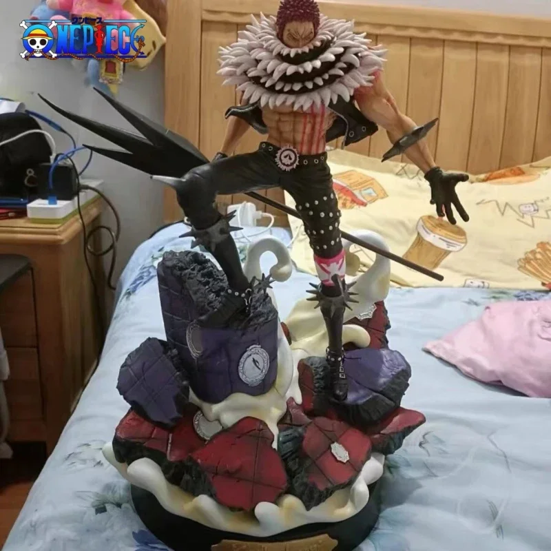 37ซม.อะนิเมะOne PieceรูปGk KingของศิลปินCharlotte Katakuri Pvc Action Figurineสะสมของเล่นของขวัญของเล่นสําหรับChildre