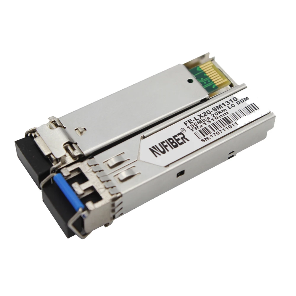 STM-1 SFP 155M Fiber Optic Transceiver for Cisco for Huawei for HP 2xLC 40km 1310nm IP Network Support for FTTH
