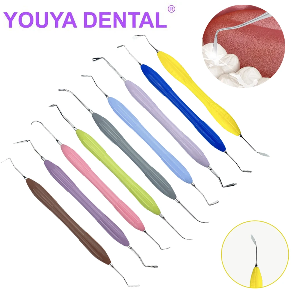 

9Pcs/set Dental Lab Composite Resin Filling Set Spatula Knife Silicone Handle Spatula Aesthetic Dentisty Restoration Tool Kit