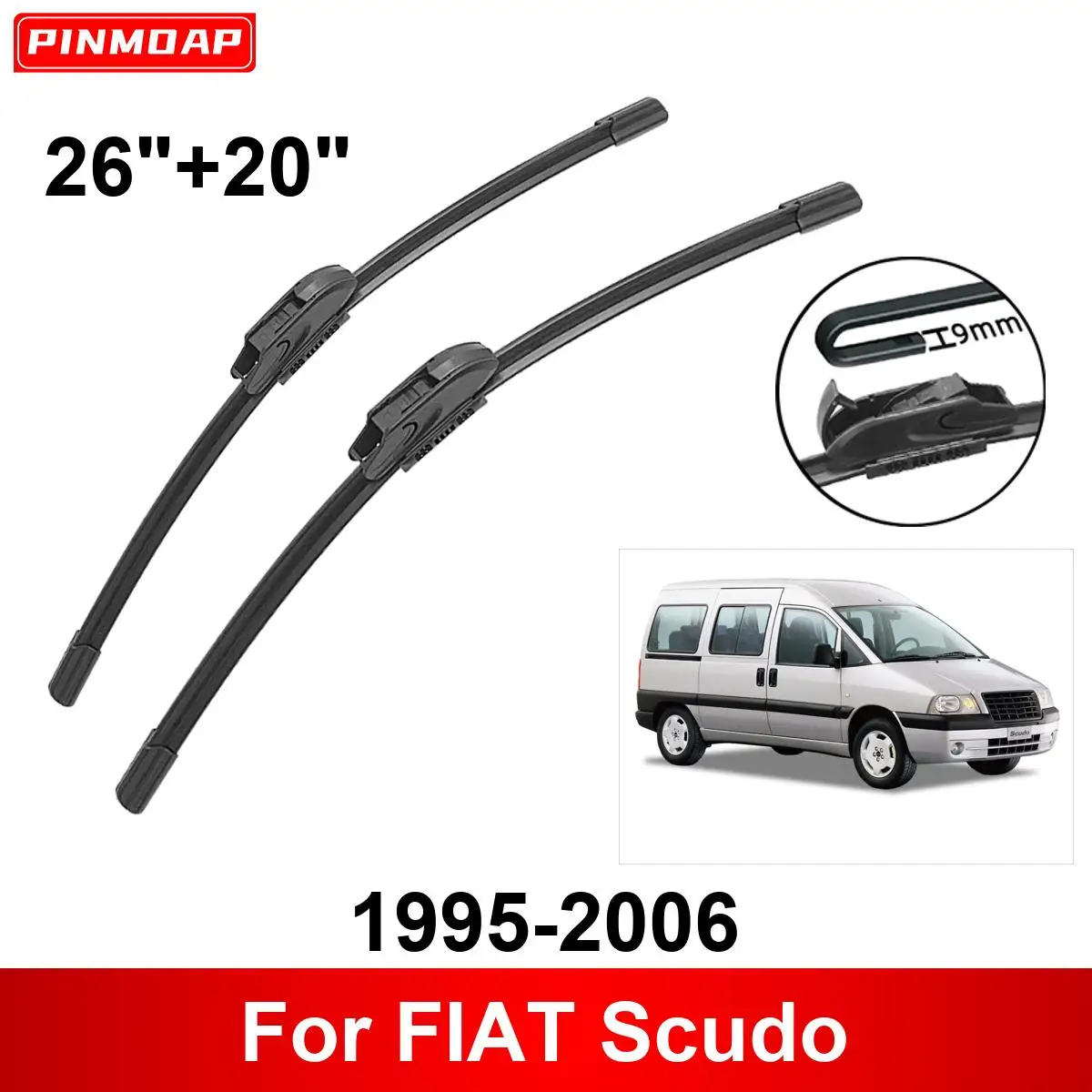 

Щетки стеклоочистителя задние для FIAT Scudo, 1995-2006, 26 + 20 дюймов