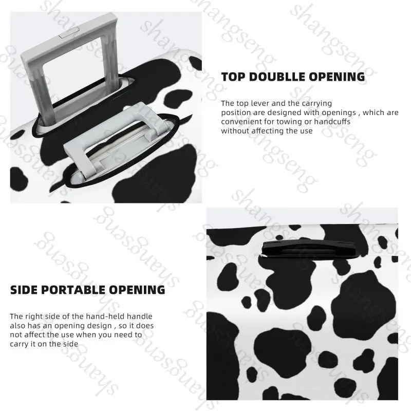 dairy cow pattern Print Thick Elastic Luggage Protective Cover Zipper Suit For Bag Suitcase Covers Trolley Cover Travel