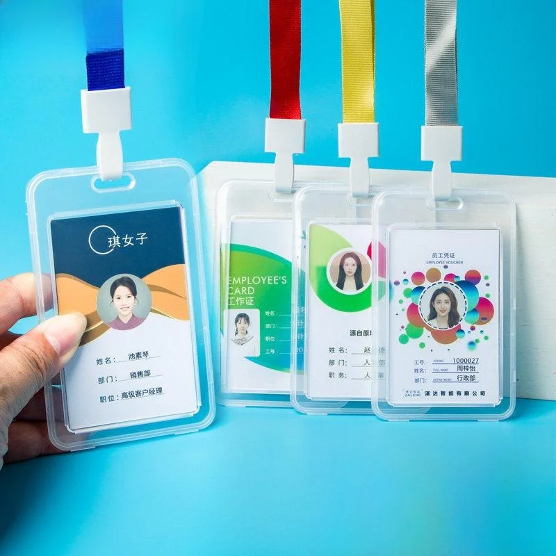 porta-cartoes-transparente-dupla-face-a-prova-d'Agua-com-cordao-para-cracha-de-identificacao-profissional-cracha-de-estudant