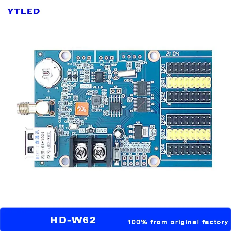 

Одно- и двухцветный контроллер Huidu HD-W62 W62 с 4 * HUB12 2 * HUB08