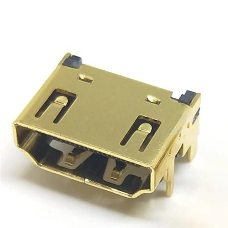 [NEWA76K!】 For High-Definition Data Interface Adapter- 20PCS -Compatible-A Female Socket 19 Pin Connector Gold-Plated DIP
