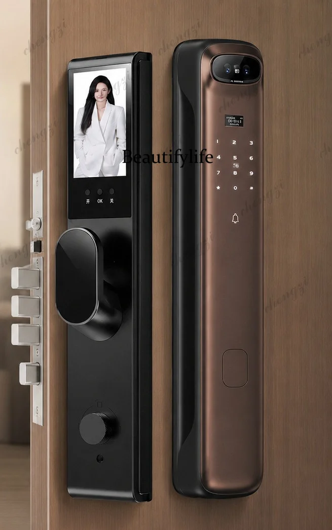 Automatic smart lock Household facial recognition palm vein APP remote monitoring electronic door lock