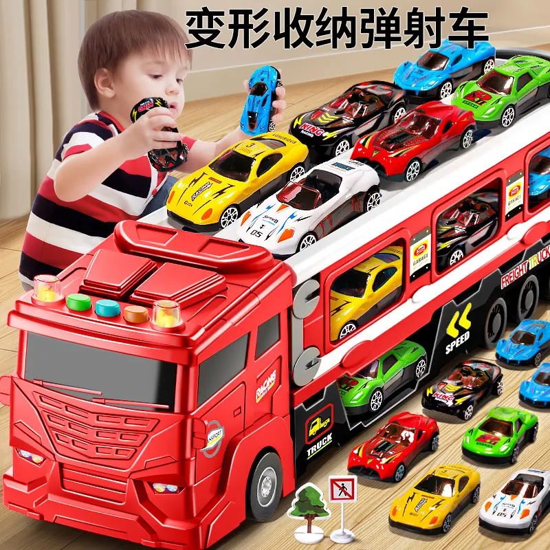 Children's toy car boy birthday gift new 4 puzzle 3 a boy over 6 years old 2 small 5 children's car 7