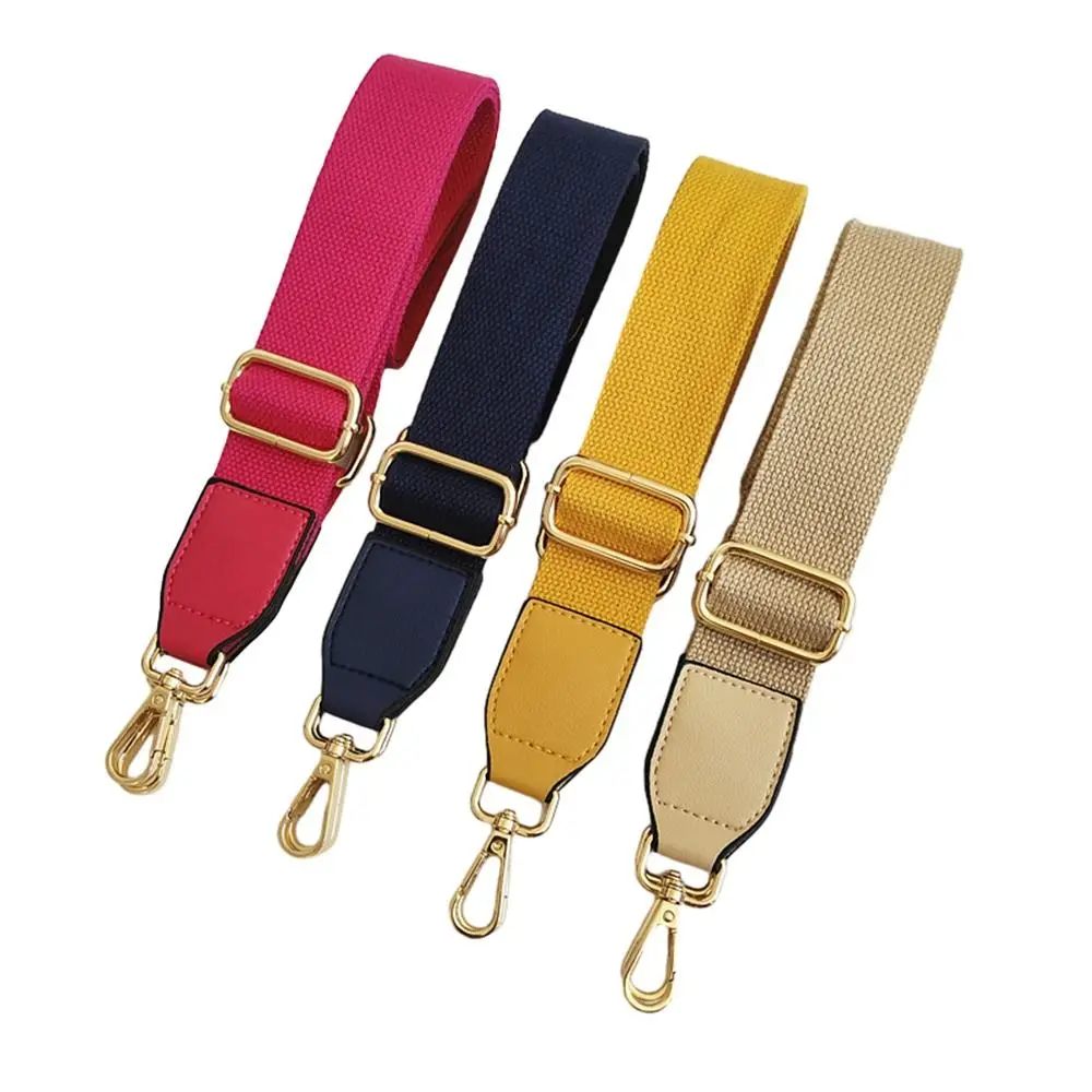 Solid Color Nylon Handbags Strap Shoulder Bag Strap Belts For Bags Adjustable Replacement Bag Handles Bag Accessories