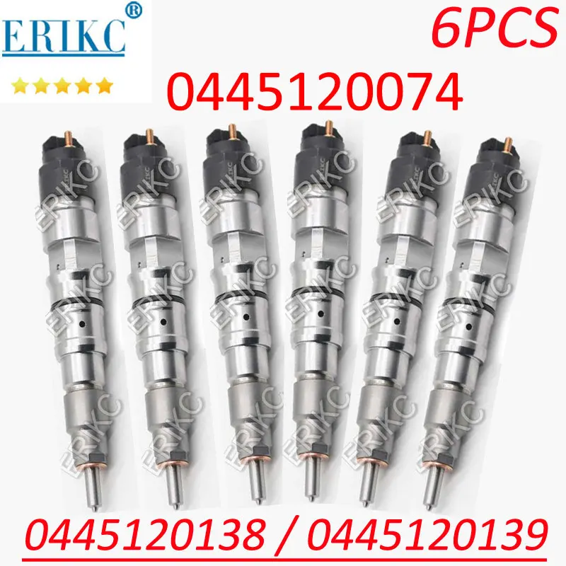 

6PCS 0445120074 Fuel Injector Assy 0445120138 Diesel Sprayer Nozzle 0445120139 For RENAULT VOLVO 21006084 Vehicle KHD 4902525