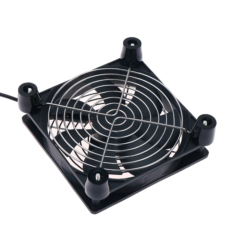 1 шт., бесшумный шасси-кулер для приемника, видеорегистратора, ТВ-приставки, 8/9,2/12 см, 5 В, с питанием от USB, вентилятор для корпуса компьютера и ПК