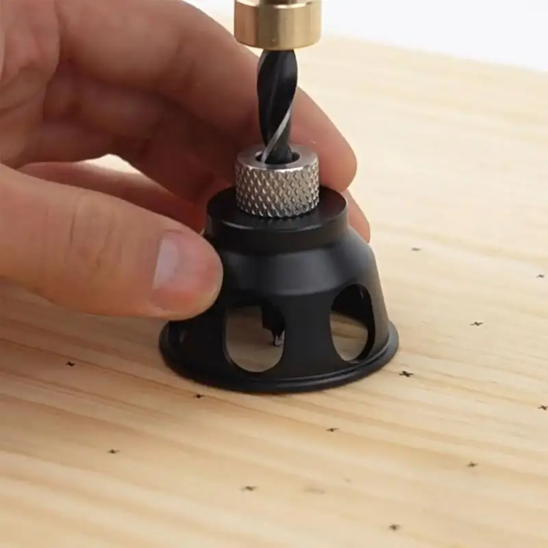 

Punch Locator Drill Guide Dowel Drill Guide Hole Punch Locator Portable Drilling Fixture Woodworking Tool Hand Drill Tools Drill