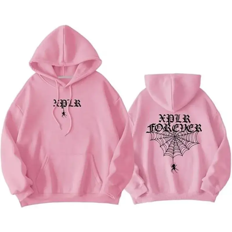 Man Hoodie Men's Hoodie New Spider Print Hoodie Men's Long Sleeve Role Playing Hoodie Kpop Demon Hunters Men's Polerones