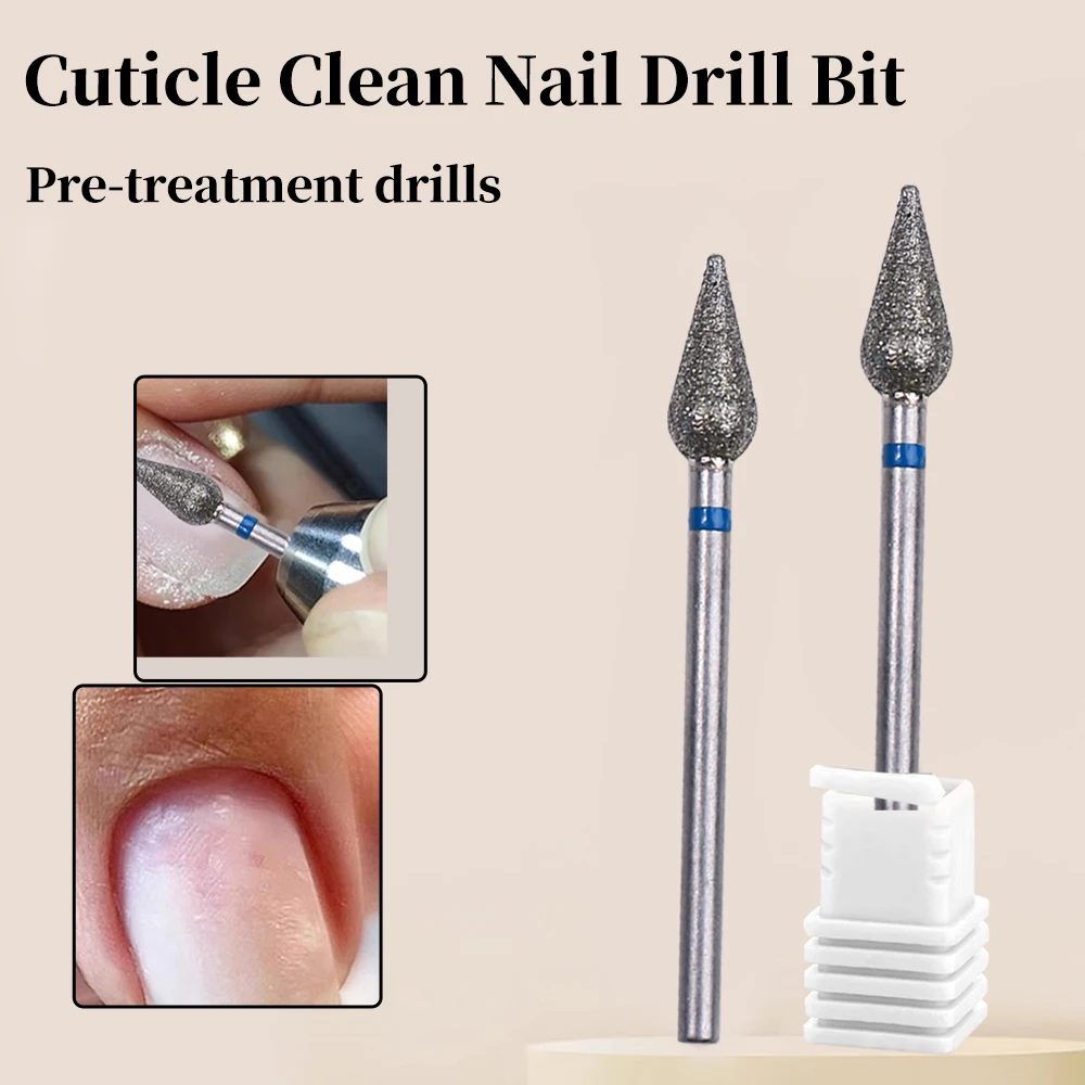 Forets à ongles en métal pour nettoyer les cuticules, outils de manucure professionnels de pré-traitement, robustes et adaptés aux soins des ongles, 1/2/3 pièces