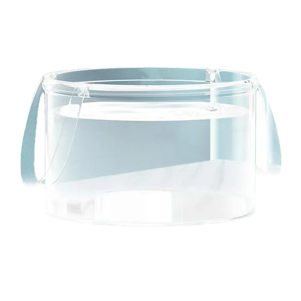 Outdoor foldable bucket large capacity portable travel picnic camping transparent water storage basin lightweight design