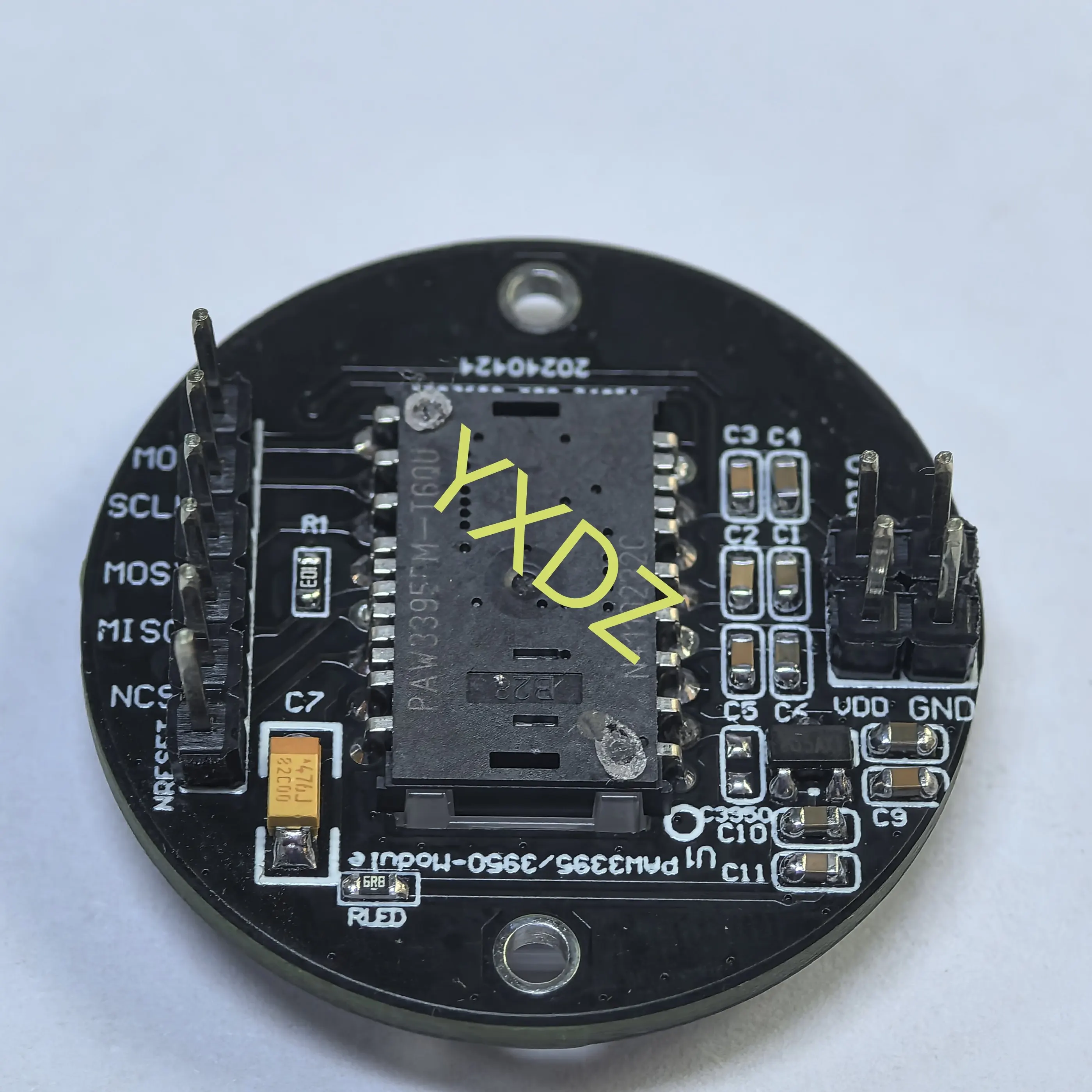 PAW3395DM-T6QU Gaming Mouse Sensor Module, Optical Displacement Sensor Module