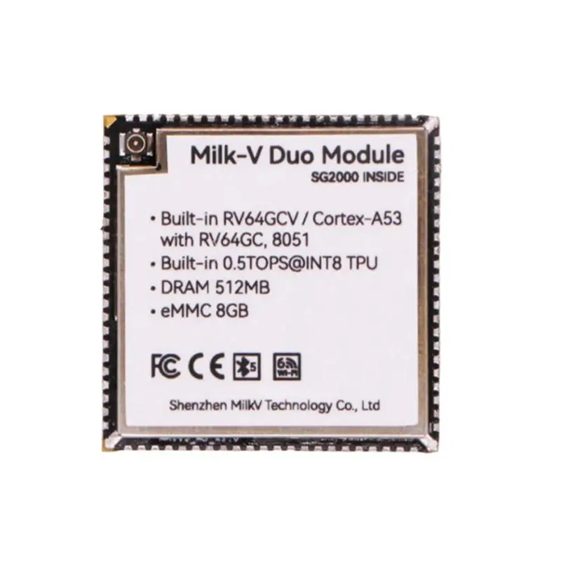 

N93RNEW! Модуль Milk-V Duo 01 SG2000 Core Module RISC-V 512 МБ, идеально подходит для продвинутых вычислений, с Wi-Fi, без eMMC