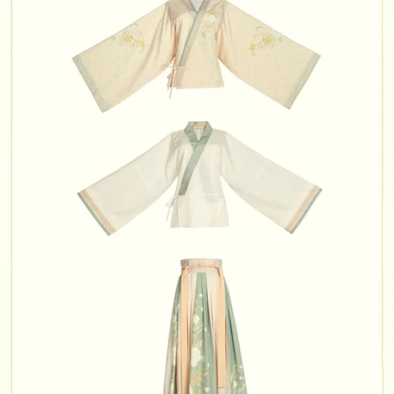 Hanfu de style chinois vert pour femme, costume de danse traditionnelle, vêtements de princesse dégradés financièrement, robe de danse