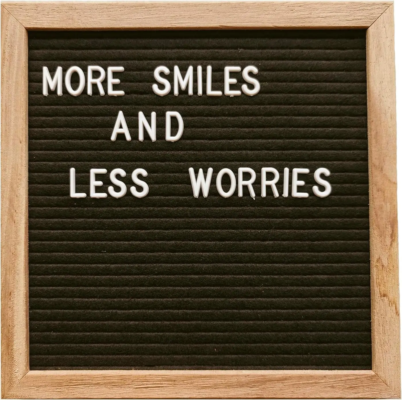 

10x10 Felt Letter Board with 170 Letters, Black Frame, Perfect for Baby Announcements & Home Decor