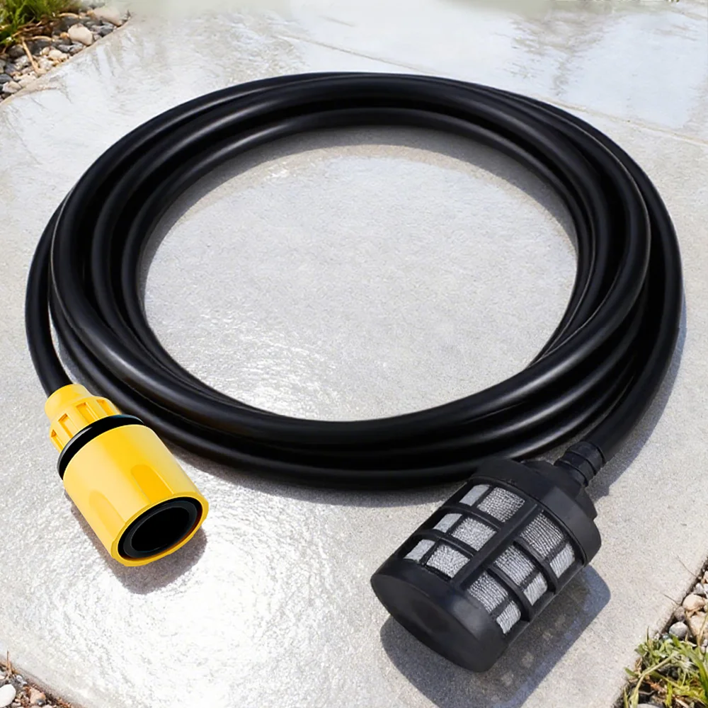 5m/10m/15m/20m Cordless Lithium High-Pressure Car Wash Gun Water Inlet Hose, Household Washer Pipe, 3/8