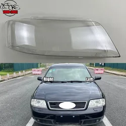For Audi A6 C5 1999 2000 2001 2002 Transparent Headlight Cover Headlamp Shell Clear Lens Plexiglass Replace Original Lampshade