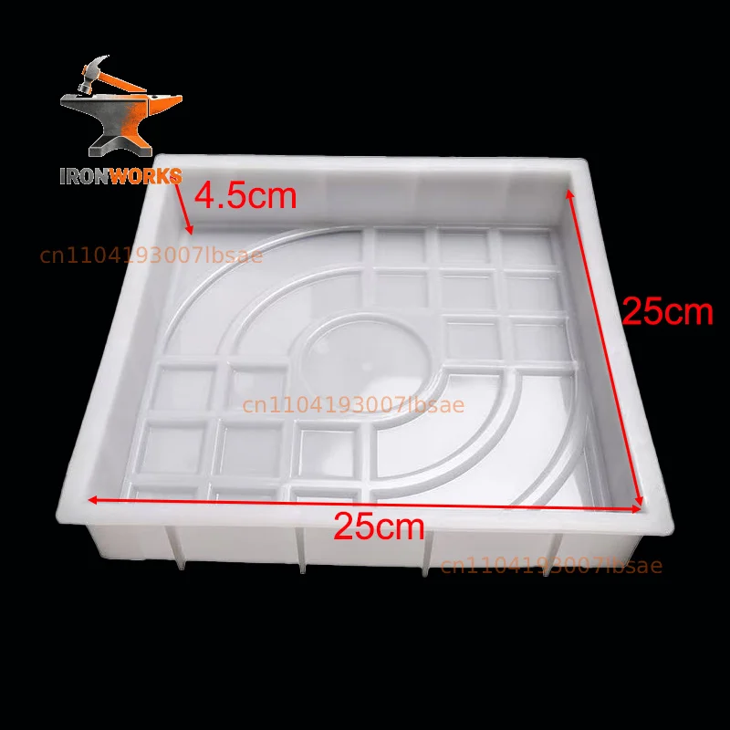Pedestrian Cement Brick Mold Courtyard Garden Square Non-Slip Floor Tile Retro Building High Strength Plastic Mold